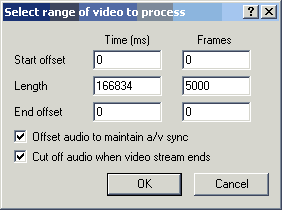 Range Selection Dialog