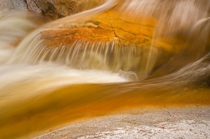 Silky waterfalls on a sunny day